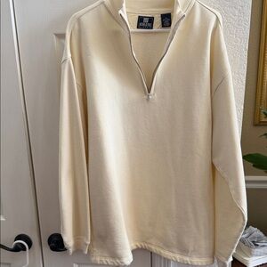 GAP Men's Zip-Up Beige Sweater